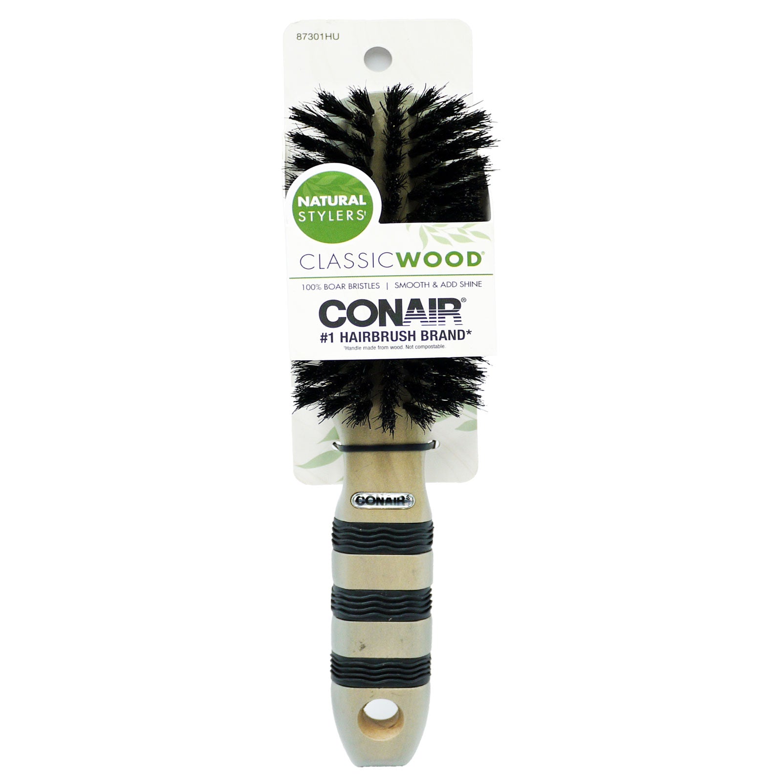 Conair Hairbrush Classic Wood Boar Bristles | High Quality Hair Care Product Online - Product Image Conair Hairbrush Classic Wood Boar Bristles | High Quality Hair Care Product Online - Product Image